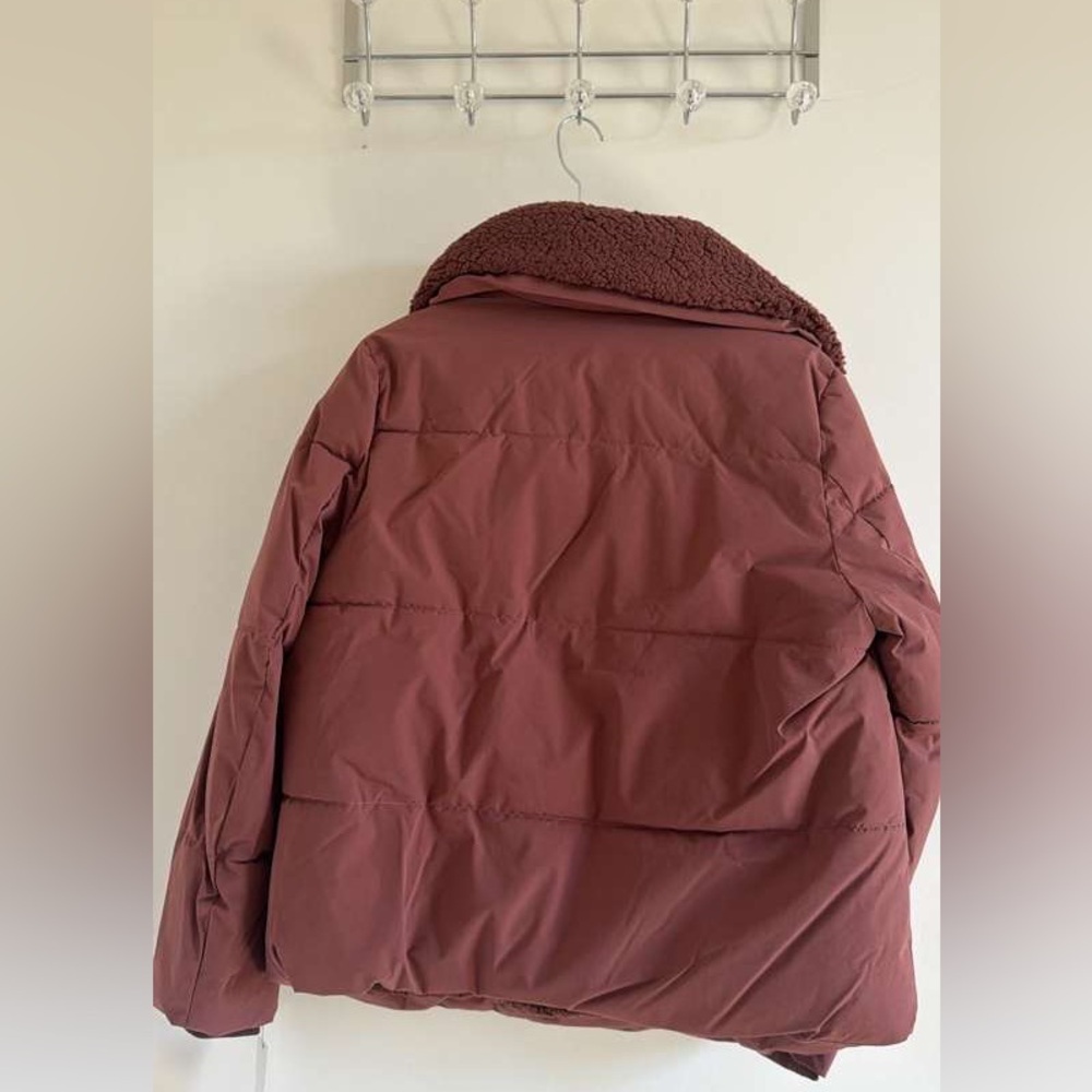 Andrew Marc Valencia Faux Shearling Lined Puffer Jacket Water Resistant M - Picture 6 of 6